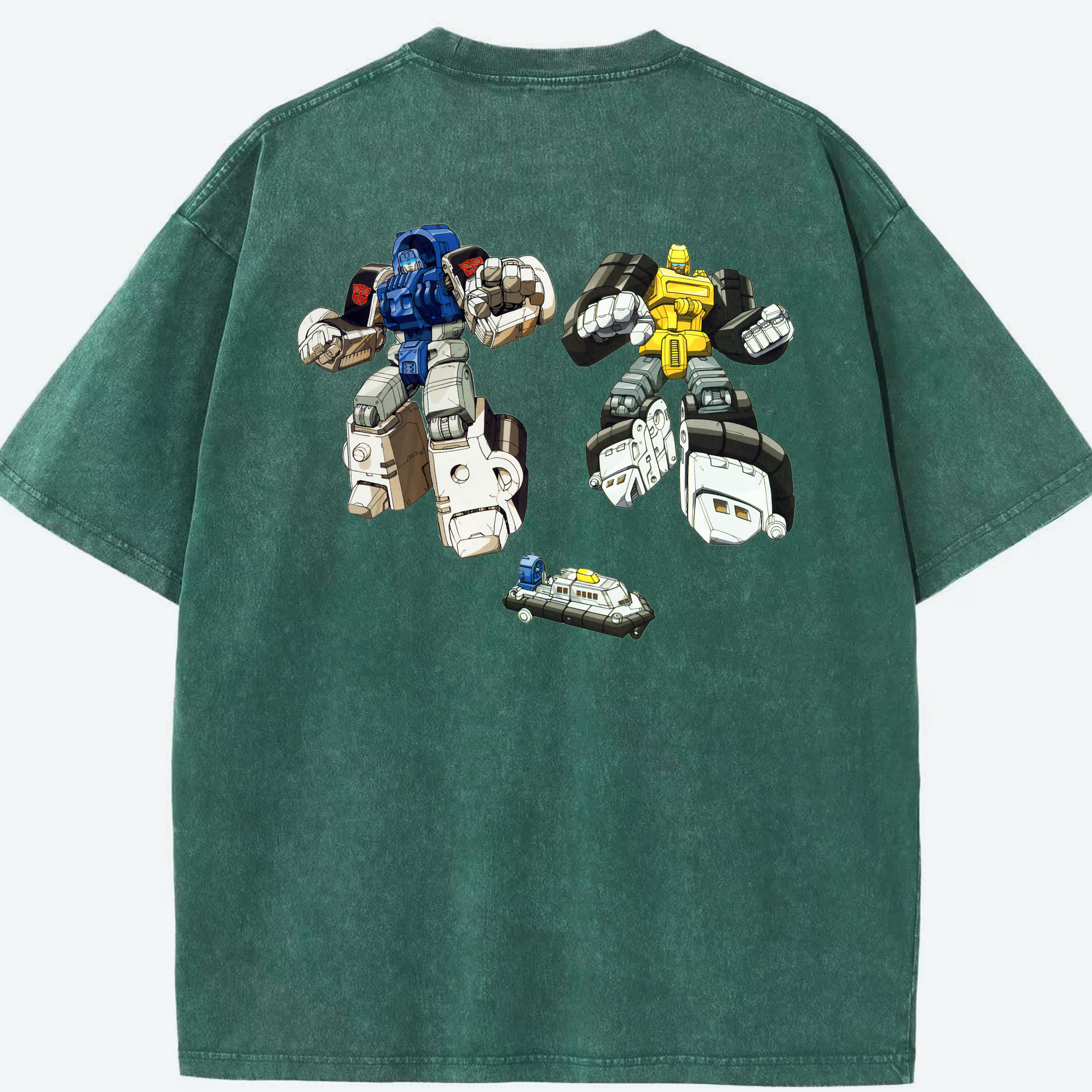 （画像用）  綿100% ヴィンテージ風 半袖Tシャツ（背面プリント）